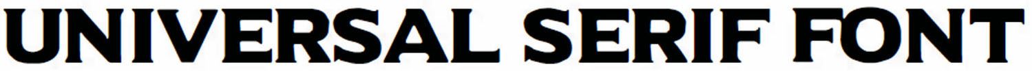 Universal Serif